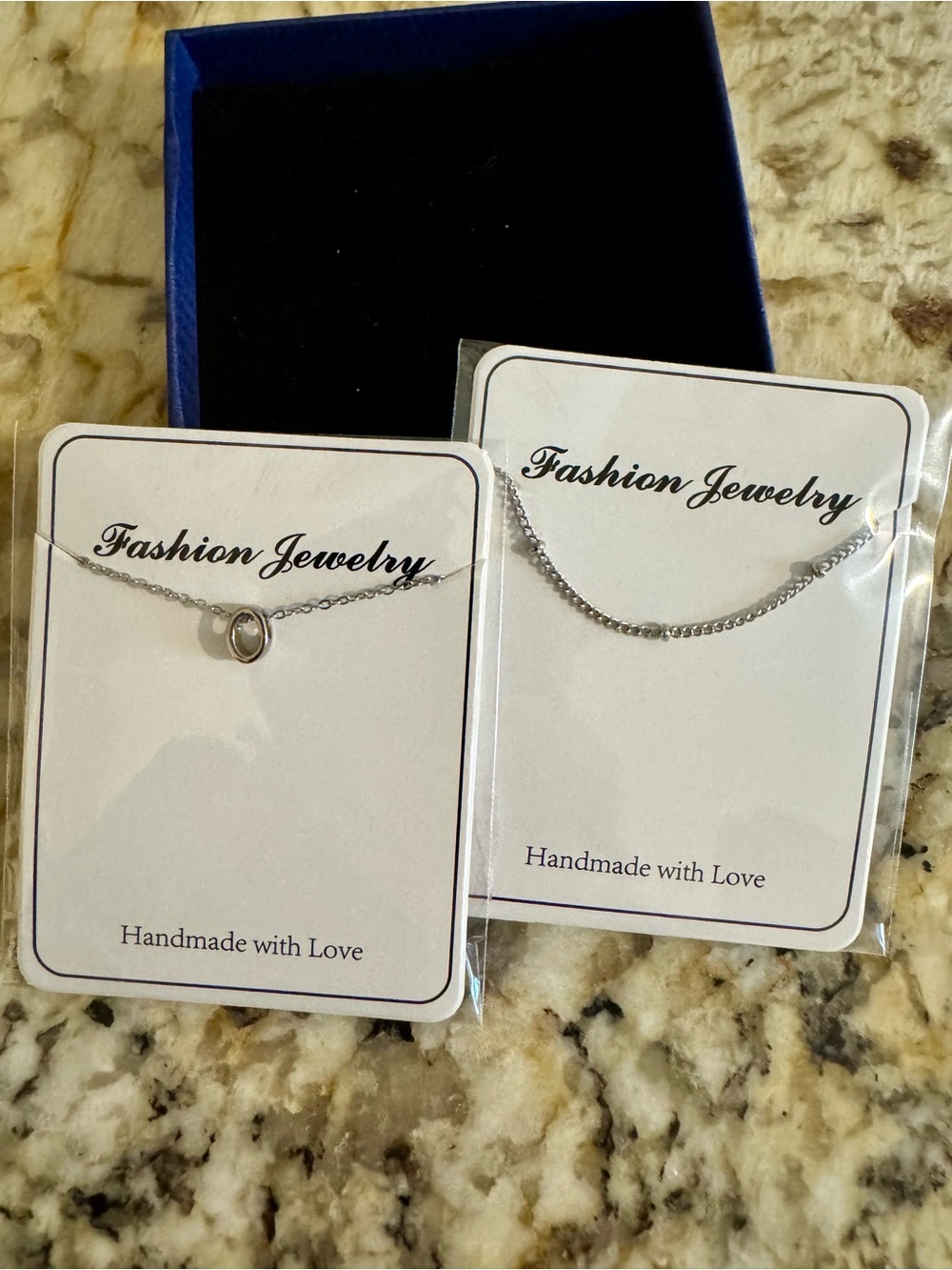 Fashion Jewelry Silver Tone “O” Pendant Necklace Set